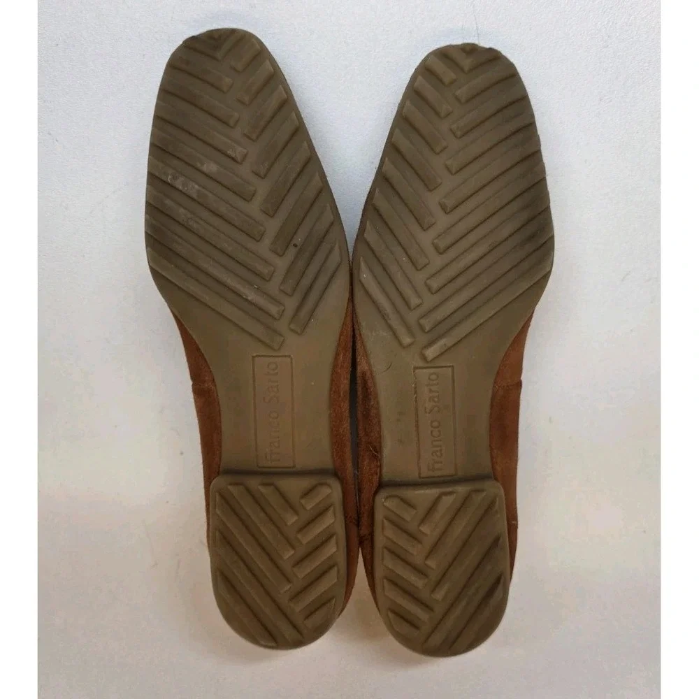 Womens Size 6.5 Franco Sarto Persia Suede Loafer Driving Shoes